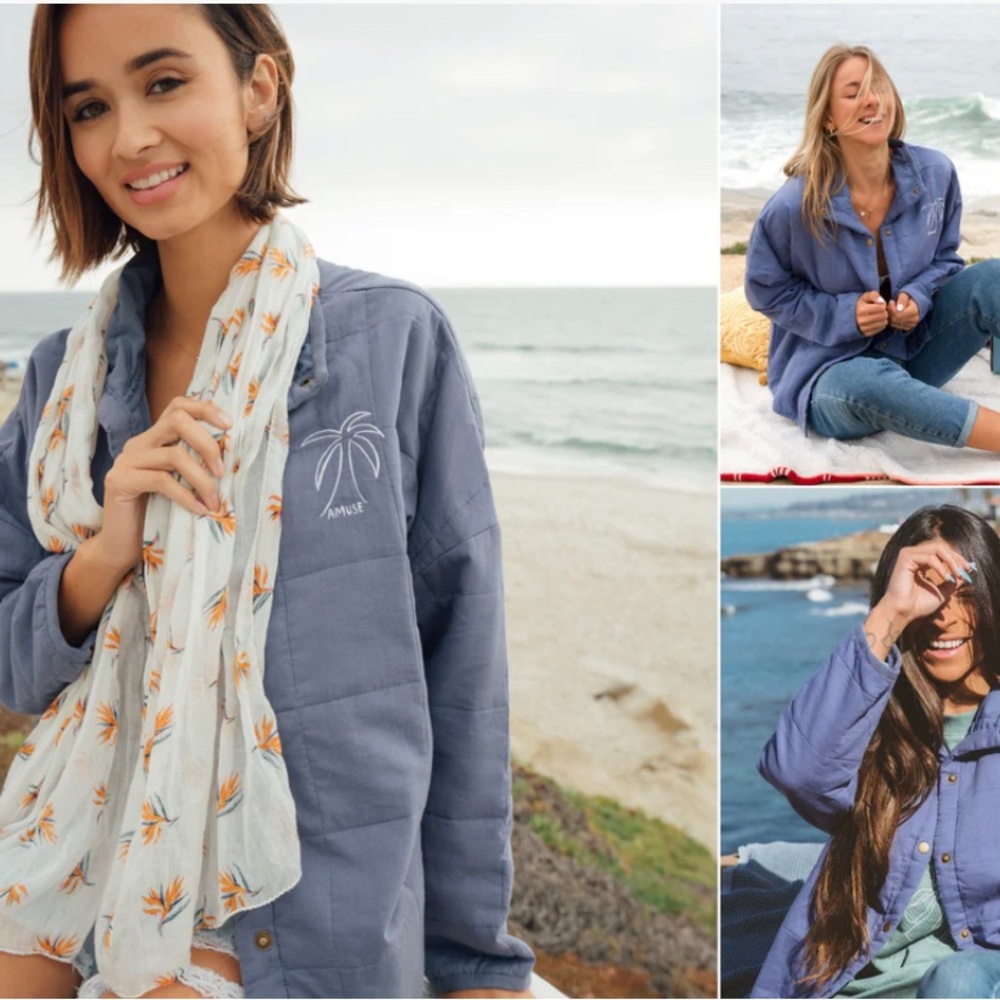 Amuse Society Seabreeze Quilted Jacket